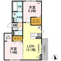 宇都宮駅 バス6分  東図書館入口下車：停歩1分 3階の物件間取画像